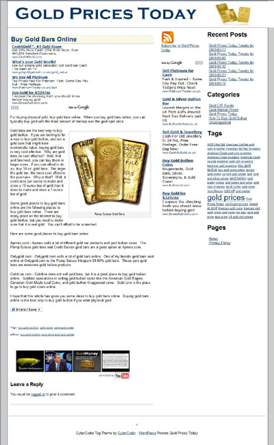 Gold Prices Today goldpricestodaylive.com